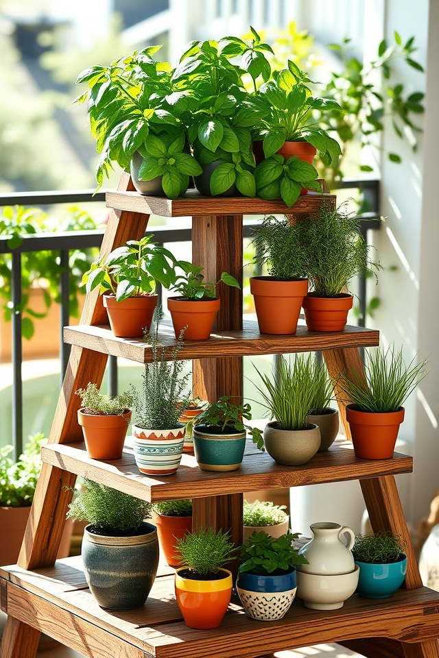 maximize vertical herb gardening