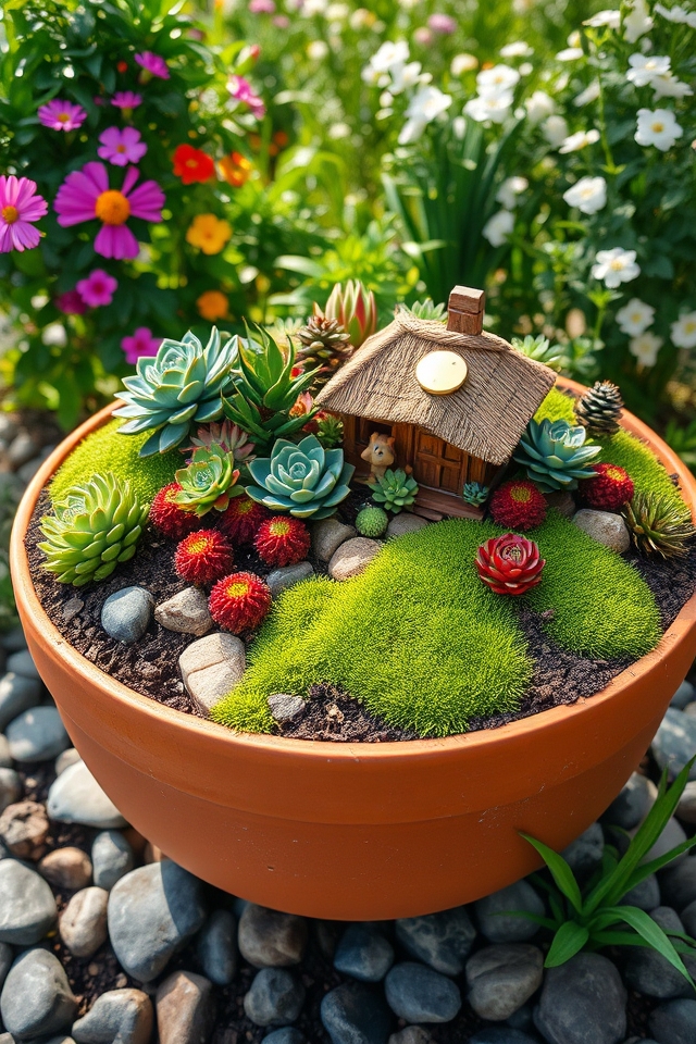 miniature garden pot landscapes