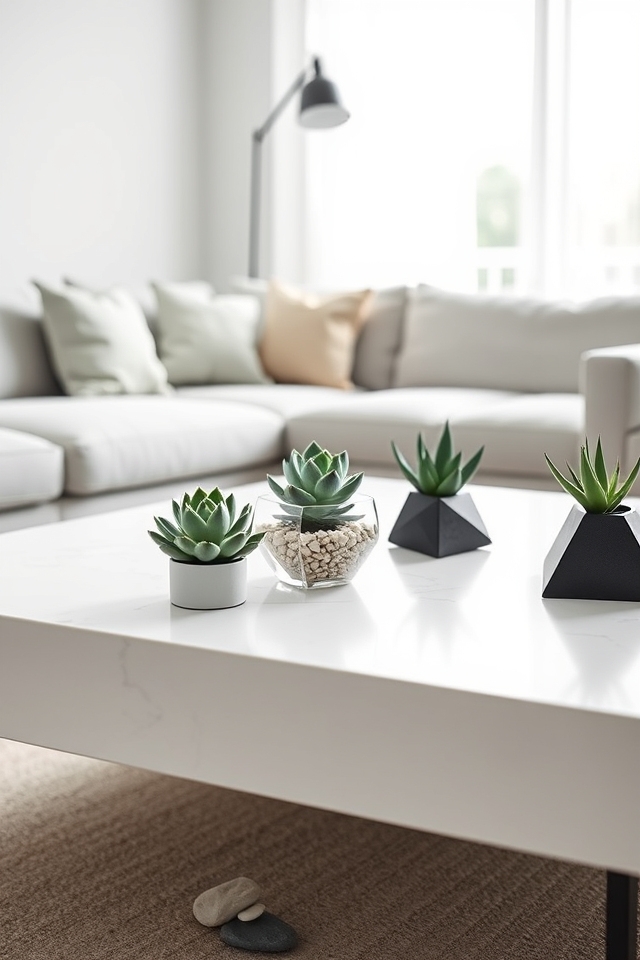 minimalist low maintenance succulents