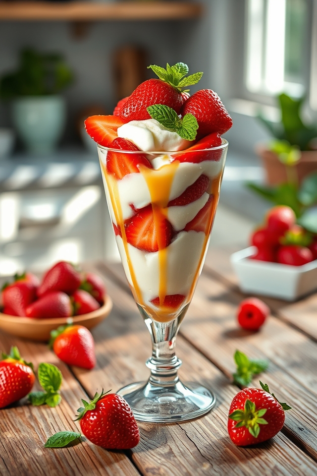 minty fresh strawberry surprise