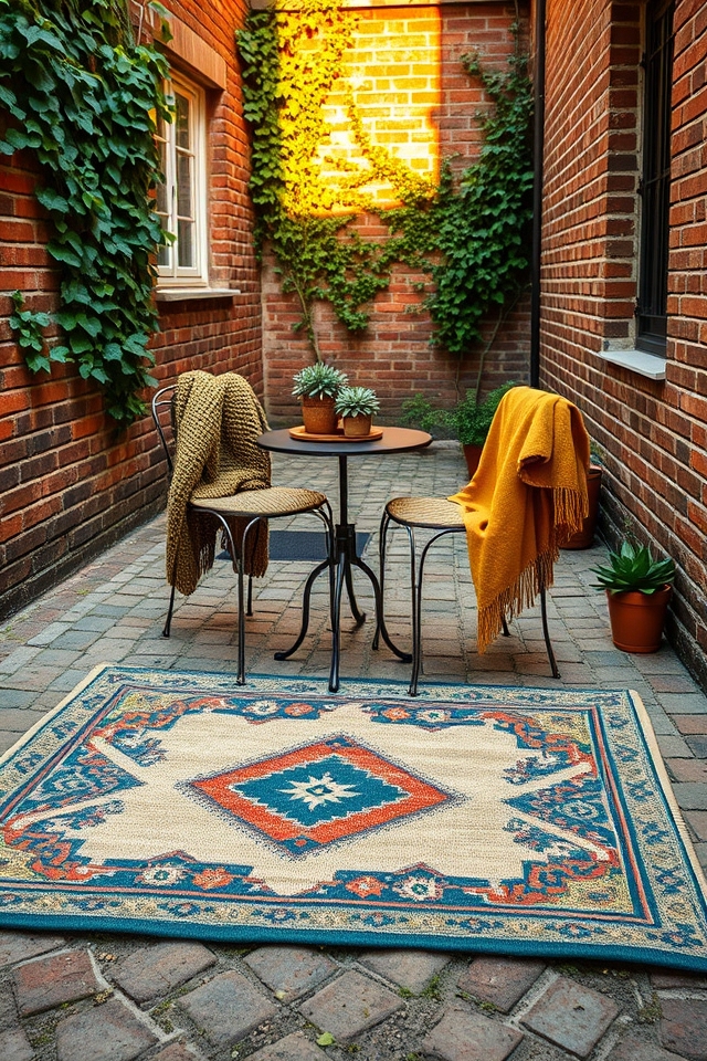 mix textures with rugs