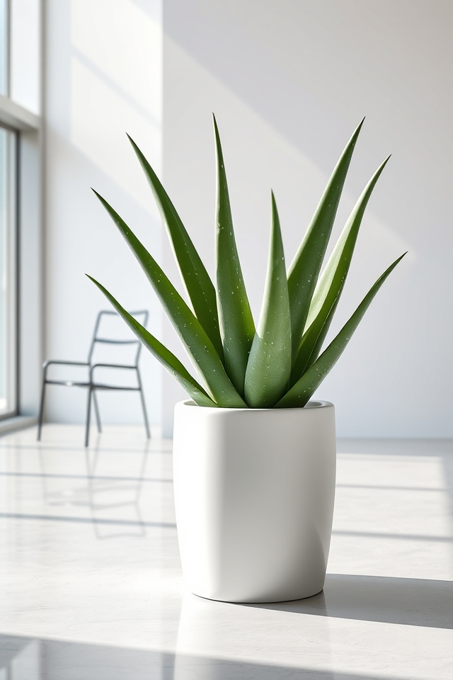 modern minimalist aloe succulent