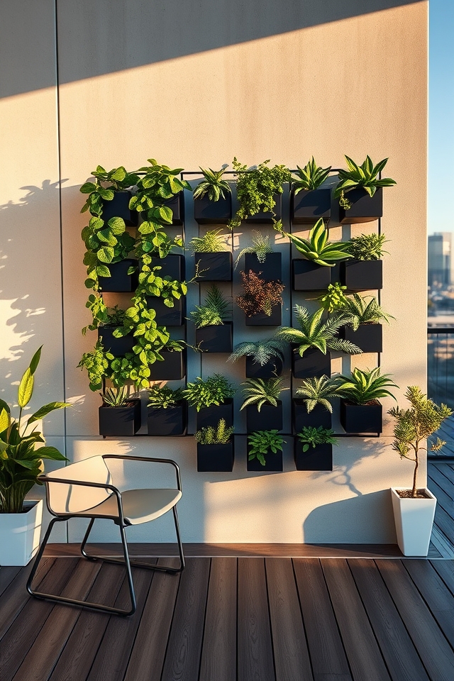 modular vertical greenery panels