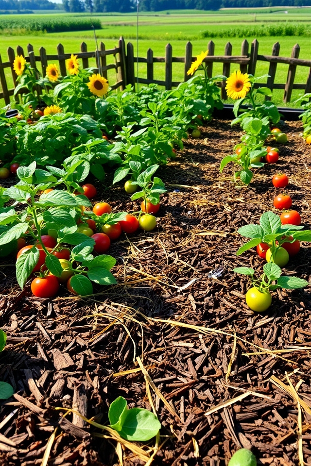 moisture retention through mulching