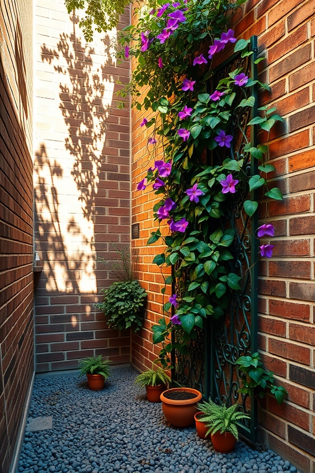 narrow trellises for climbers
