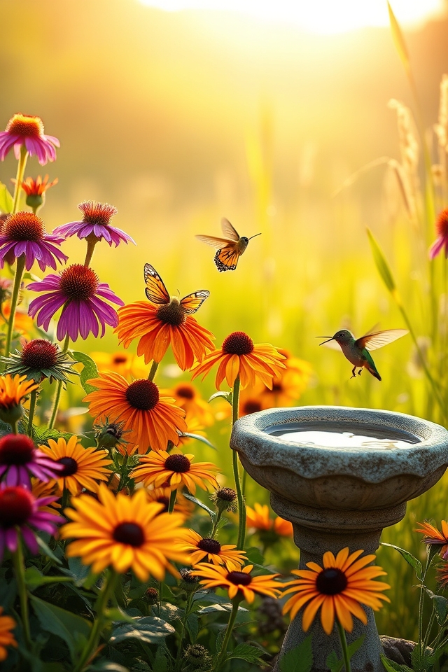 native flowers attract pollinators