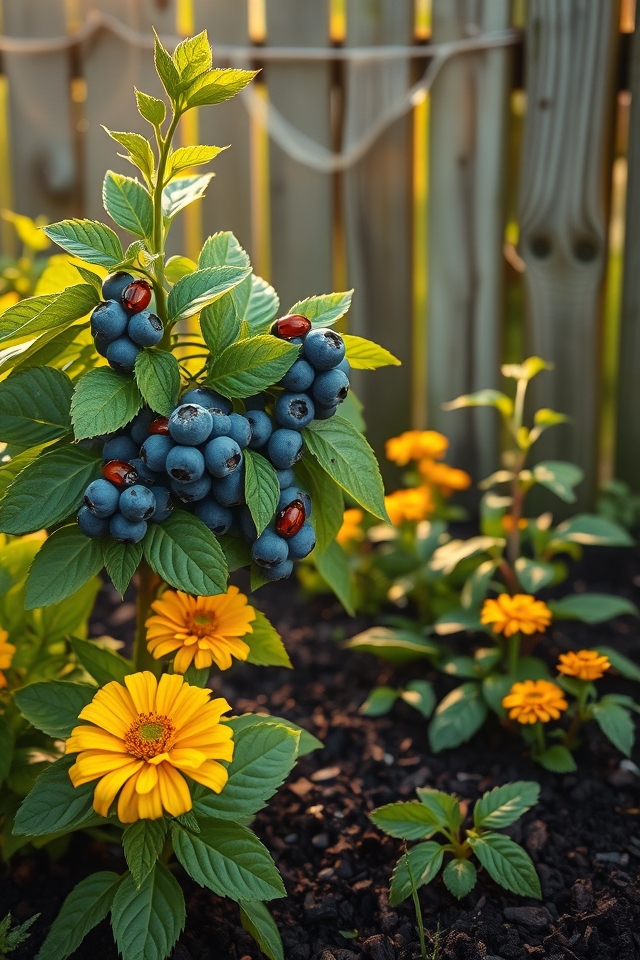 natural blueberry pest protection
