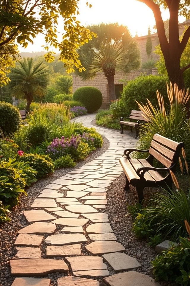 natural pathways enhance gardens