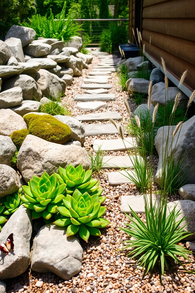 natural rock garden design