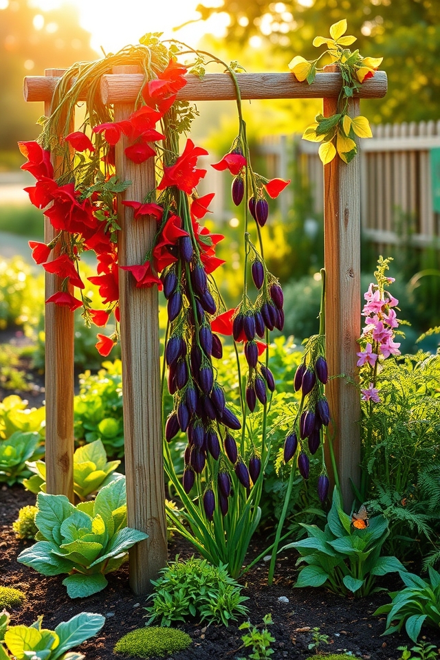 ornamental beans add vibrancy