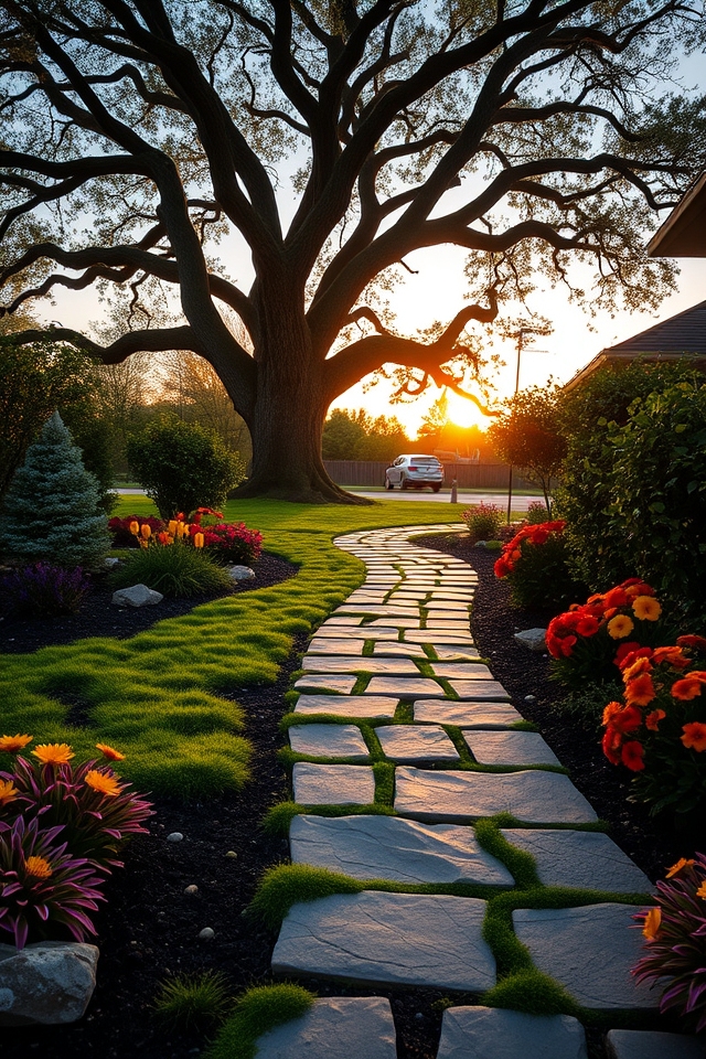 pathway enhancing tree aesthetics