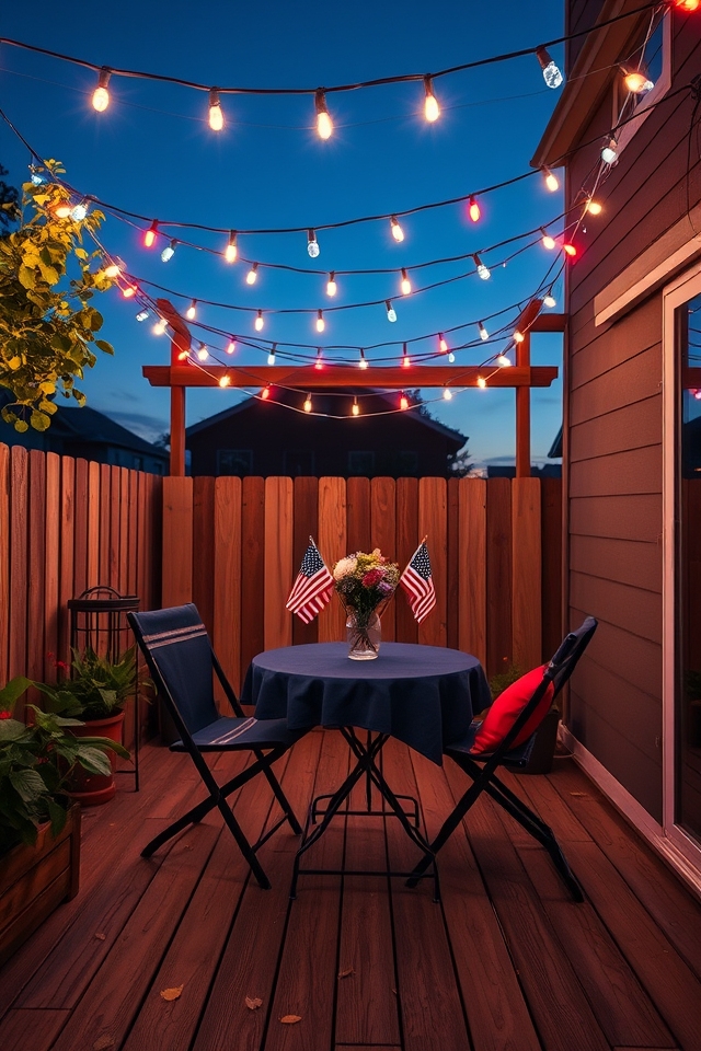 patriotic outdoor string lights