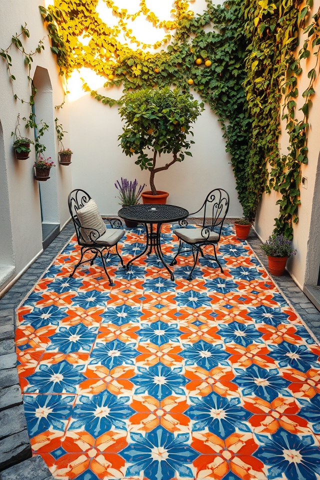 patterned tiles visual impact