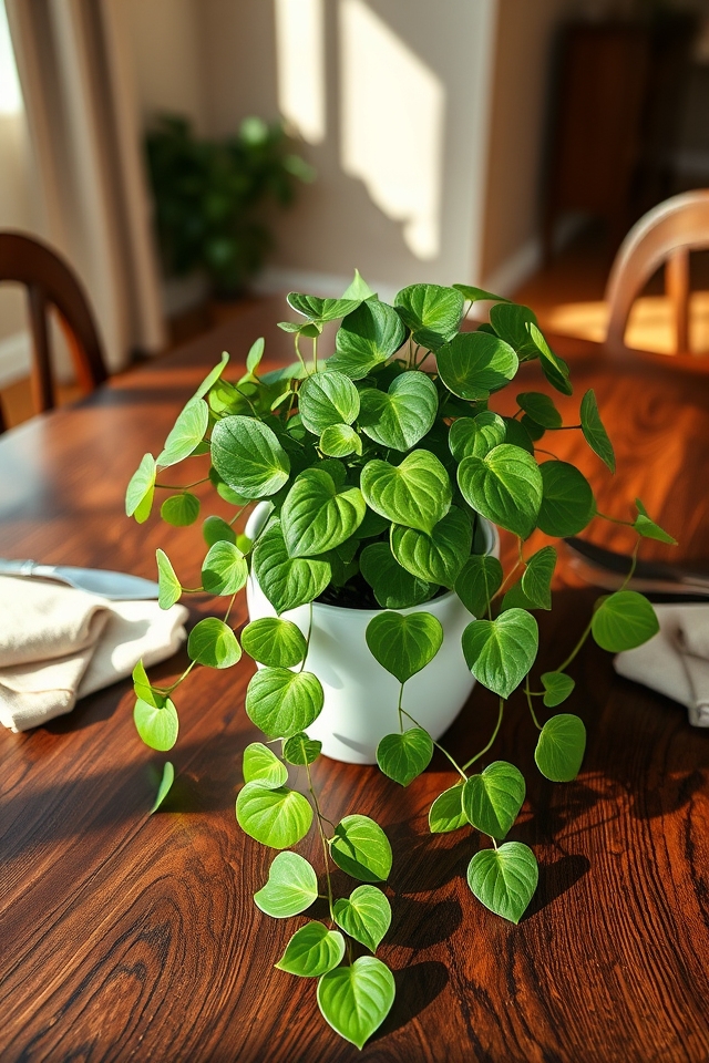 petite pothos dining decor