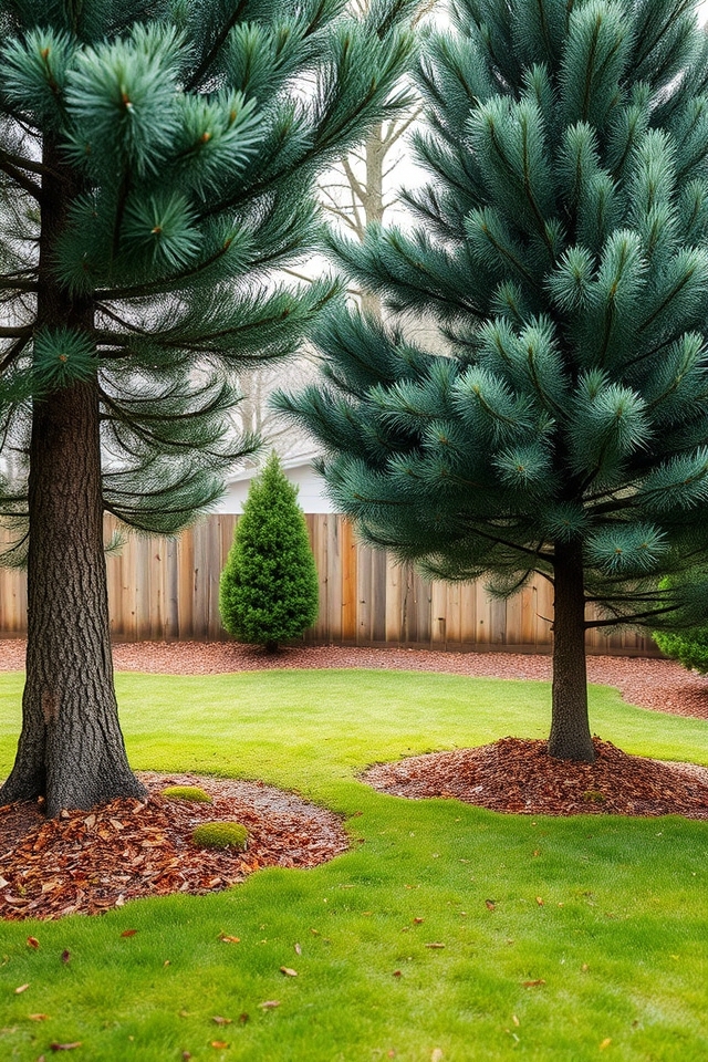 pines for year round greenery