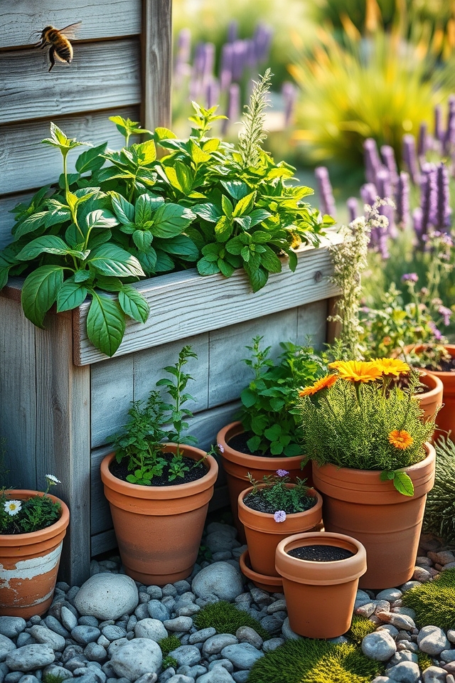 plant vibrant herb corner