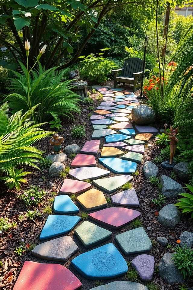 playful outdoor garden pathways