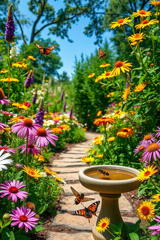pollinator friendly native garden