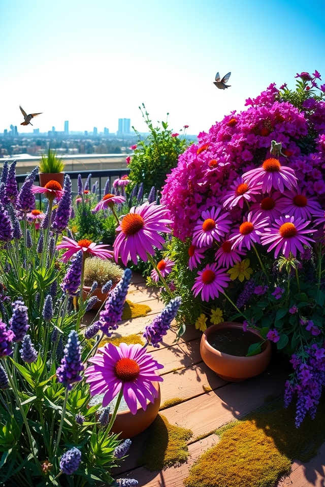 pollinator friendly rooftop garden