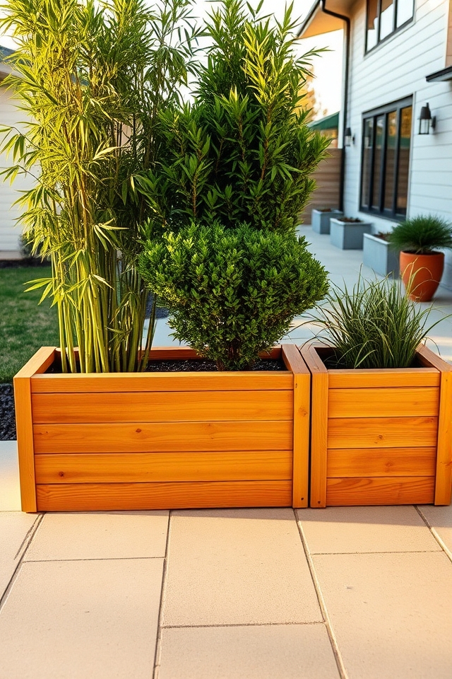 portable privacy plant boxes