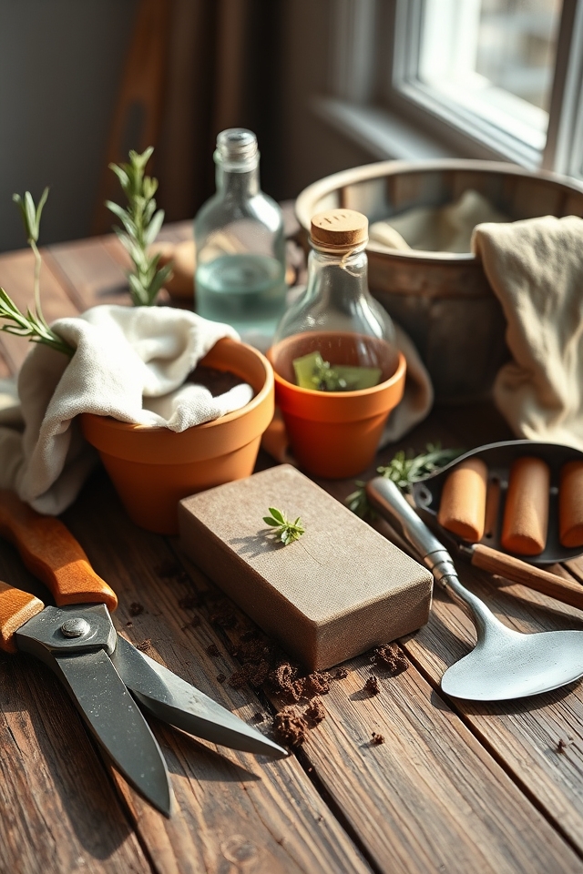 prepare garden tools efficiently