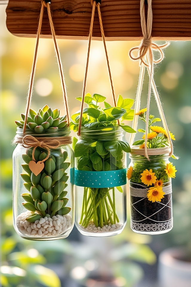 quirky versatile mason planters