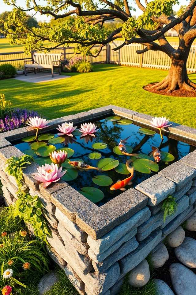 raised bed water garden