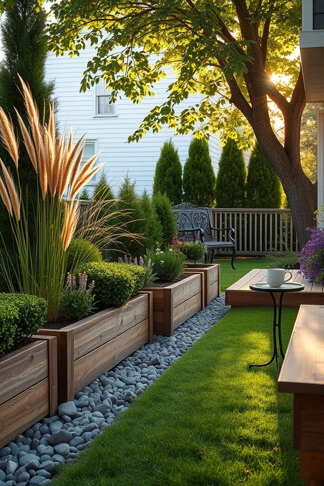 raised beds for privacy