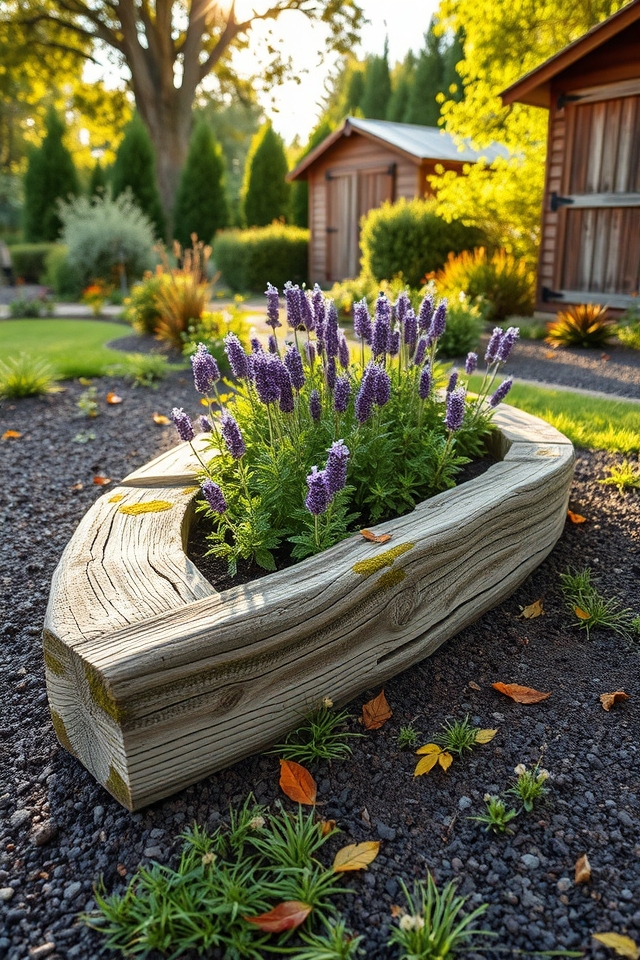 reclaimed wood rustic borders