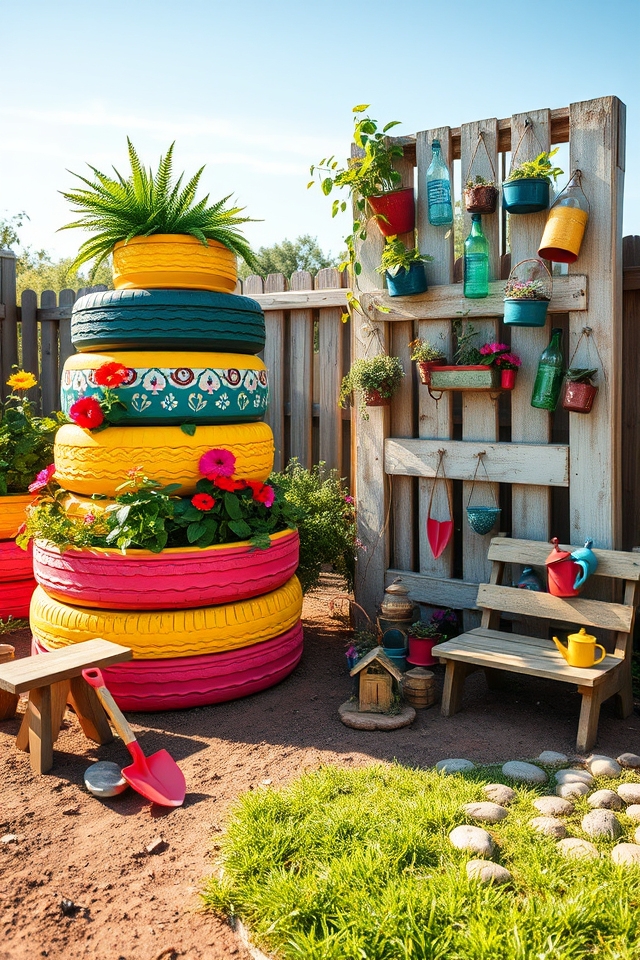 recycled craft gardens activity
