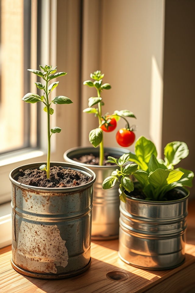 repurposed tin can beds