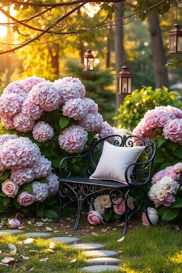romantic hydrangea nook escape