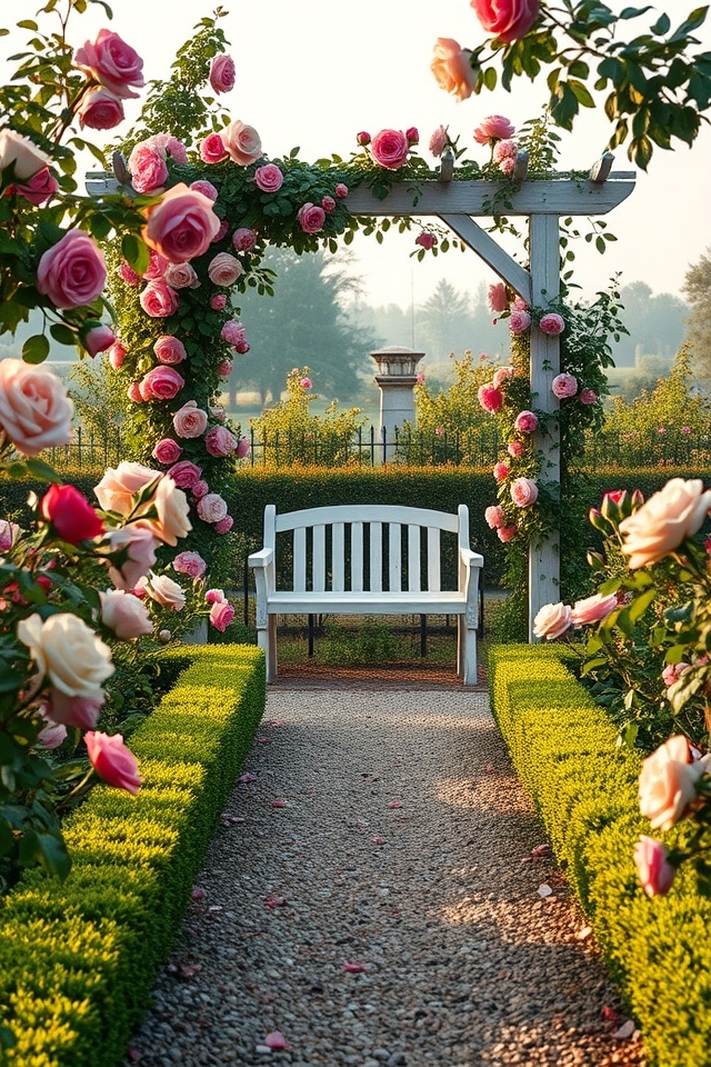 romantic symmetrical rose haven