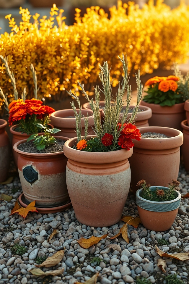 rustic charm terracotta pots