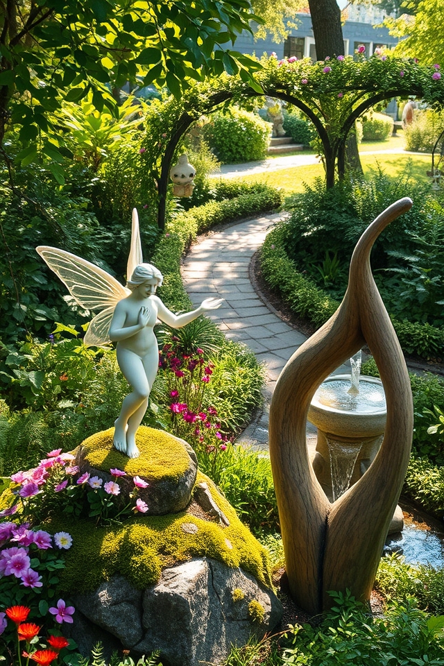 sculptural elements for gardens
