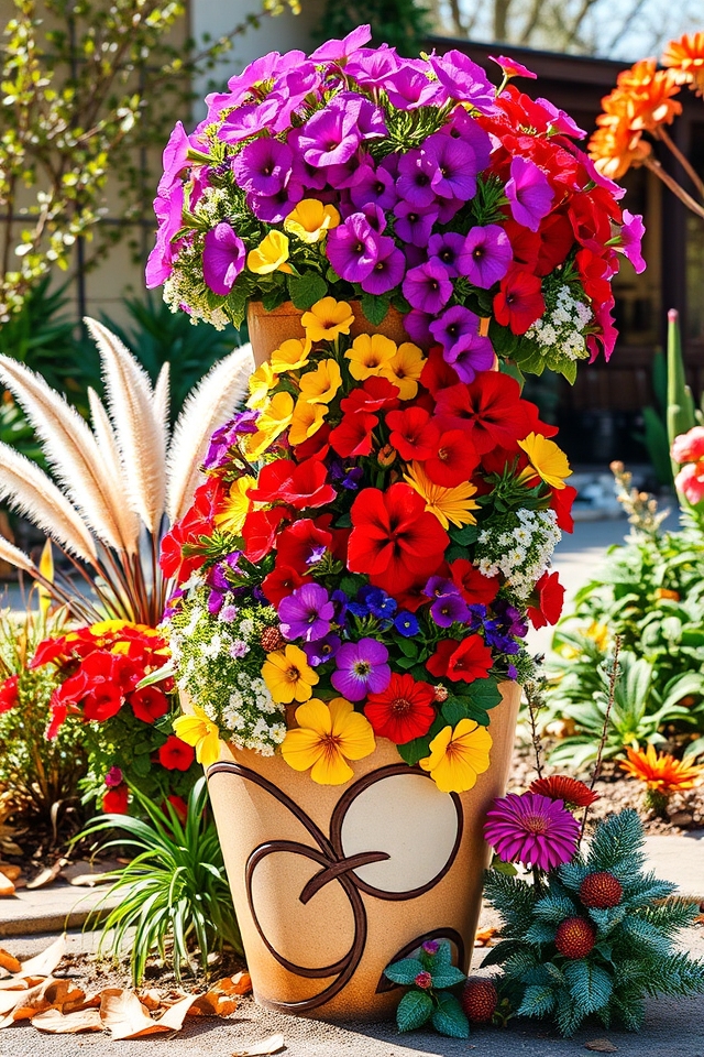 seasonal floral display changes