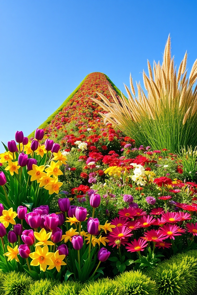 seasonal plant color layers