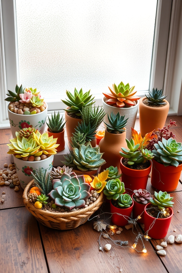 seasonal succulent display ideas