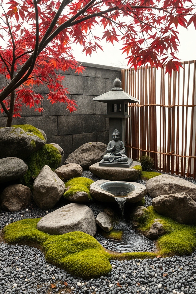 secluded corner spiritual shrine
