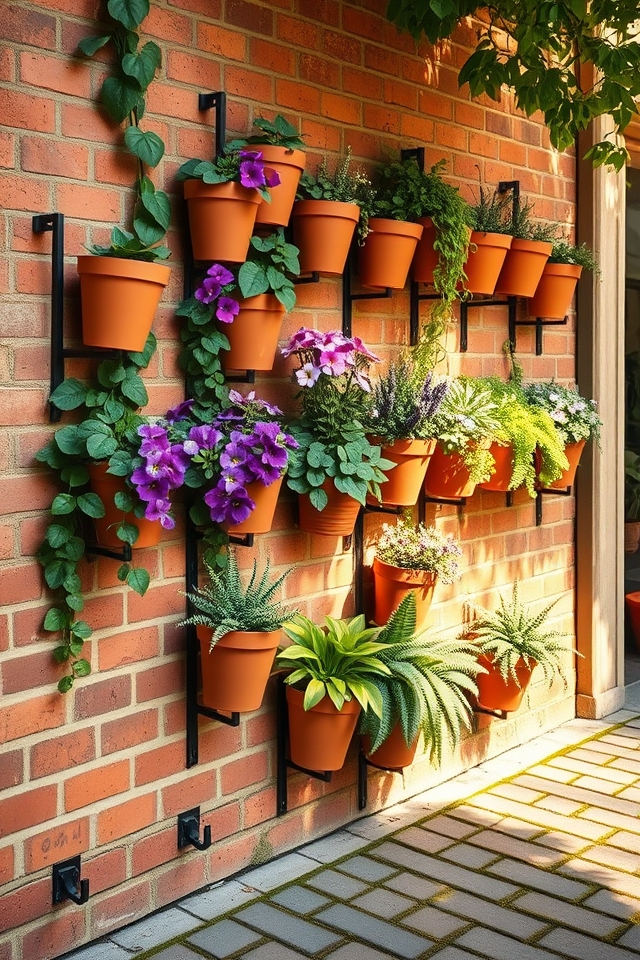 secure vertical living walls
