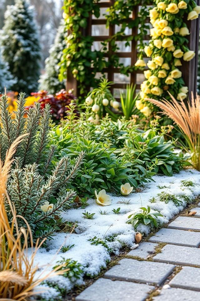 sensory winter garden planting