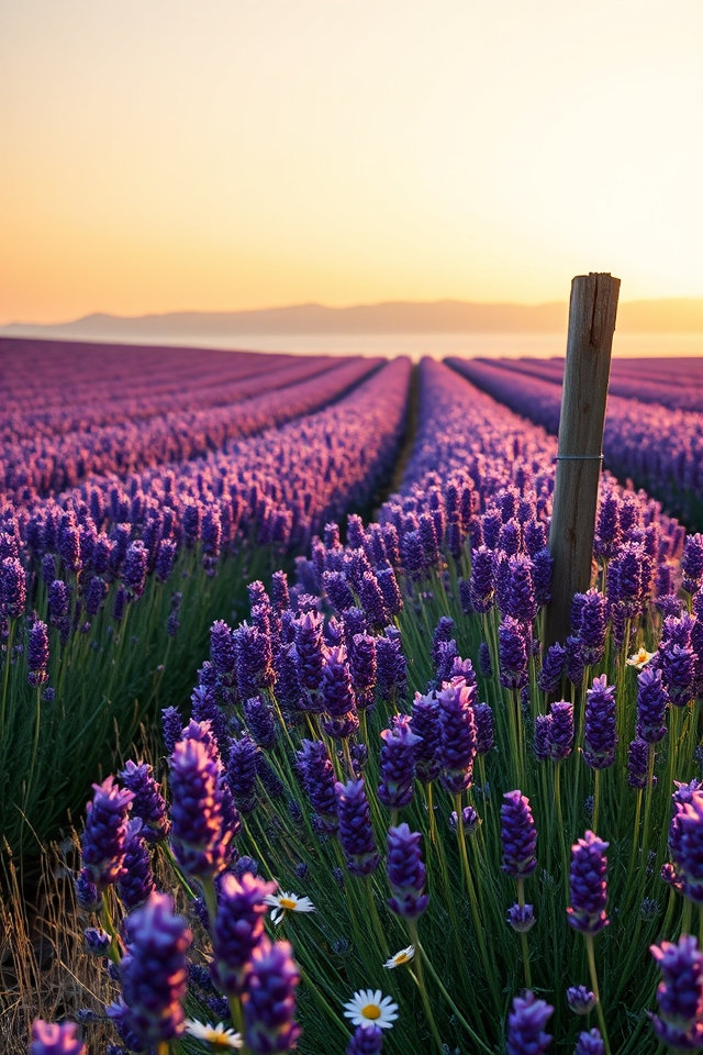 serene fragrant lavender field
