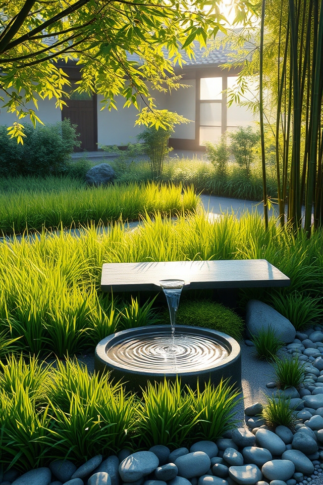 serene grass centric meditation spot