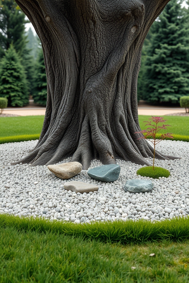serene japanese zen gravel