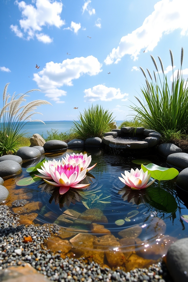 serene mini pond oasis