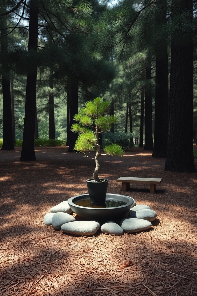 serene minimalist zen corner