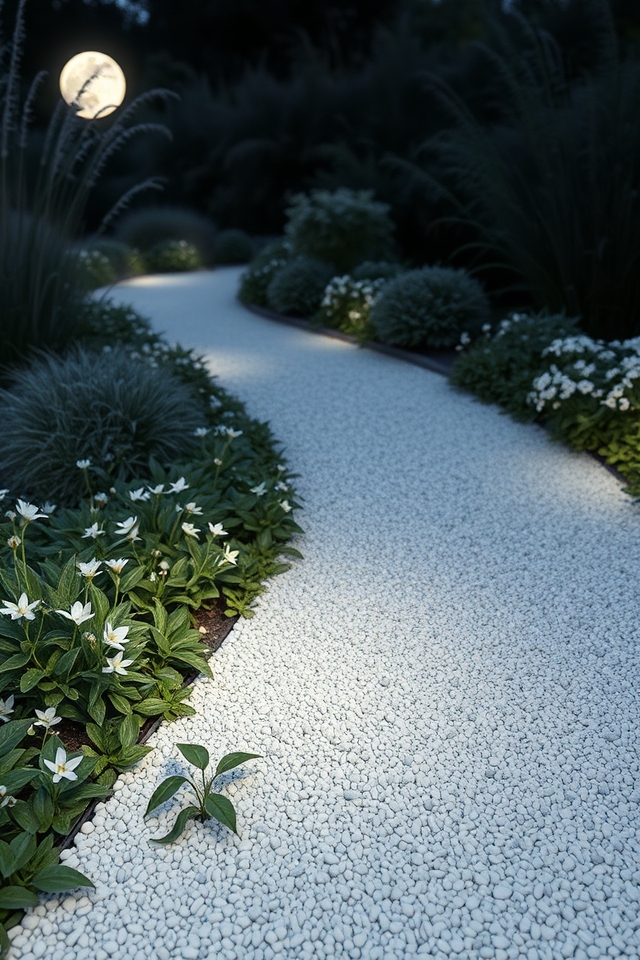 serene moonlit gravel zones