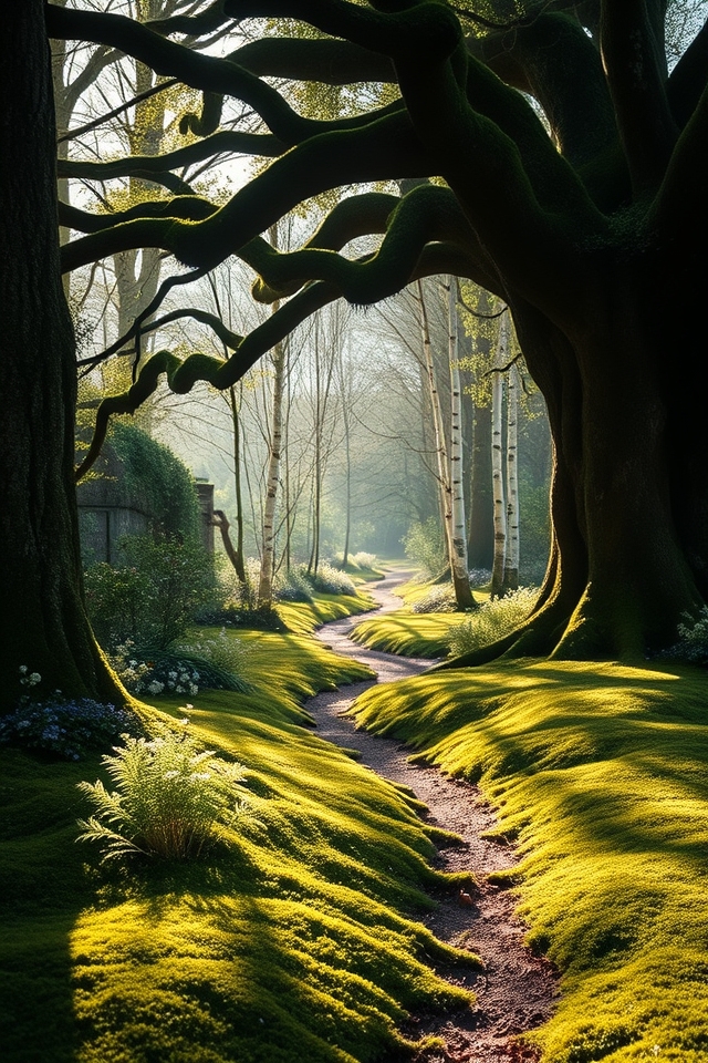 serene shaded woodland haven