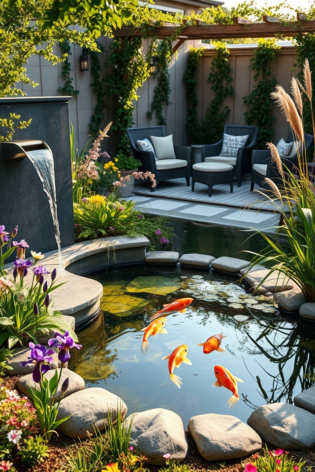 serene water feature oasis