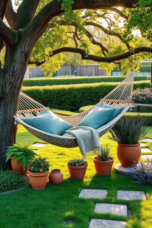 shaded hammock garden retreat